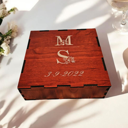 Strawberry 3D Memory Box Made of Wood