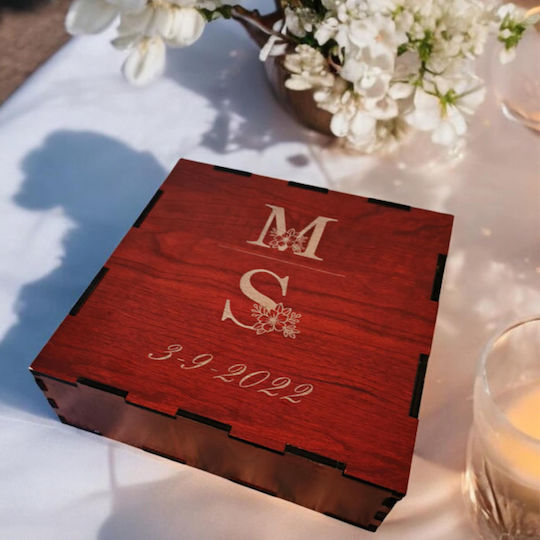 Strawberry 3D Memory Box Made of Wood