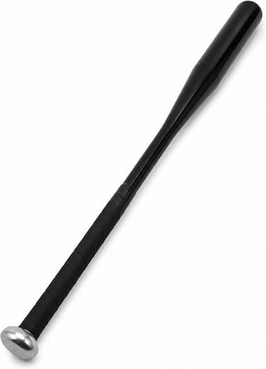 Set de două bâte de baseball Depox din aluminiu 63 cm/80 cm argintiu negru