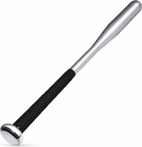Set de două bâte de baseball Depox din aluminiu 63 cm/80 cm argintiu negru