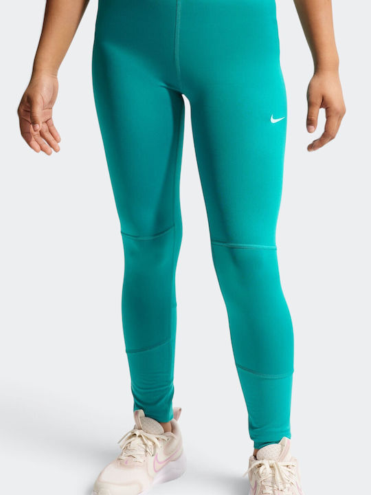 Kinderleggings Sport Lang Dri-Fit Energy Arctic Grün Weiß Pro
