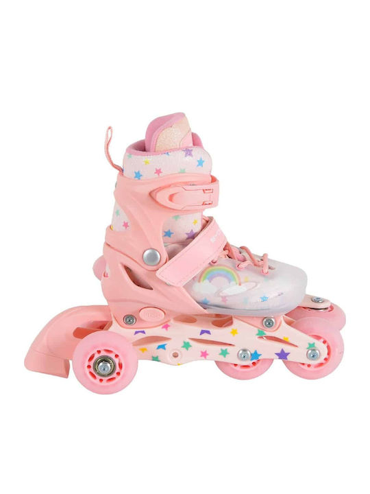Byox Inline Adjustable Rollers Pink Kids Byox Inline Adjustable Rollers Pink Kids