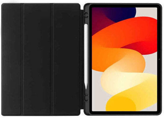Smart Tri-fold Flip Case Pencil Holder Samsung Galaxy Tab A9 8.7" Black