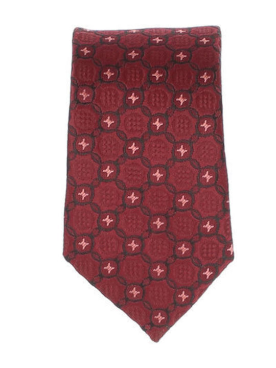 ButicCochet Cravată Bărbați Sintetică În Culoare Burgundy