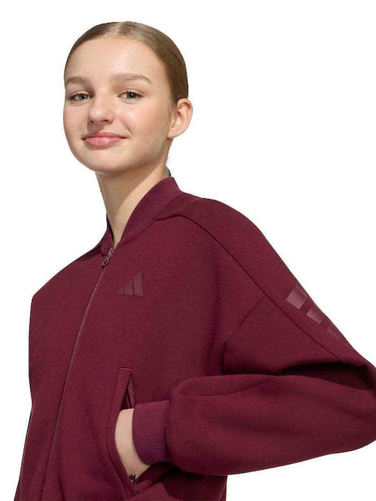 Kids Sweatshirt Cardigan Maroon 3s 3s