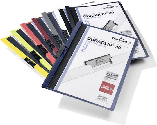 Durable Duraclip Original 30 Folder Clip A4 Anthracite