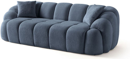 Octavio Τριθέσιος Καναπές Navy Blue 233x80x70εκ.