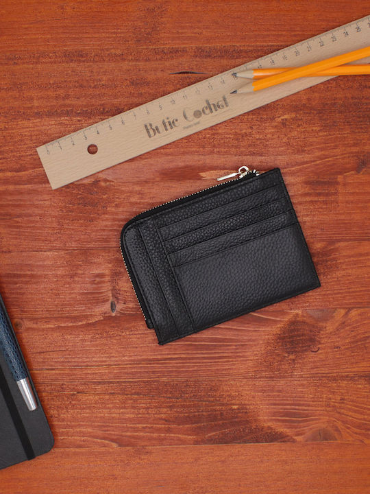 Leder Herrenbrieftasche Schwarz