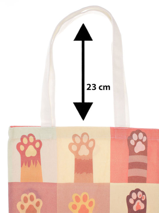 Geantă De Bumbac Pentru Cumpărături Mărime 34x39 Cm Multicolor Gnd1129