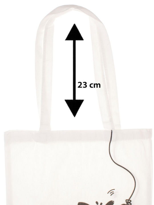 Geantă De Bumbac Pentru Cumpărături Mărime 34x39 Cm Bej Gnd1126