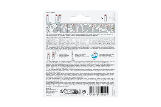 Tesa 77764-00000-01 Cârlige Metalice Albe Cu Unghii 2 Bucăți