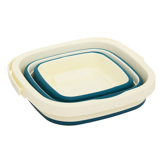 5Five Klappbarer Reinigungseimer Platz 25x20x26cm Fassungsvermögen 5l Blau