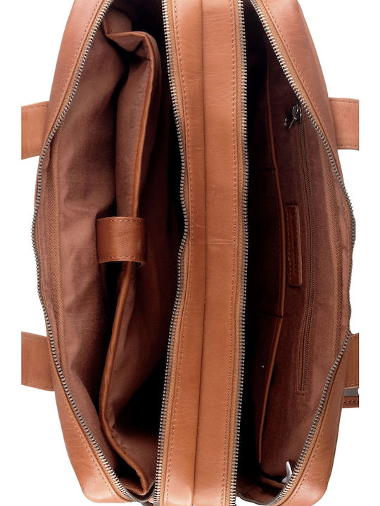Geantă bărbătească de umăr / crossbody din piele Bej