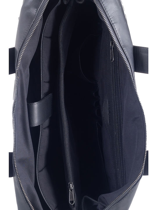 Geantă bărbătească de umăr / crossbody din piele Neagră
