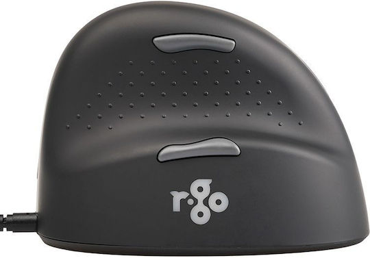 R-Go Tools Maus He Break Verkabeltes Ergonomisches Vertikales Ποντίκι Schwarz