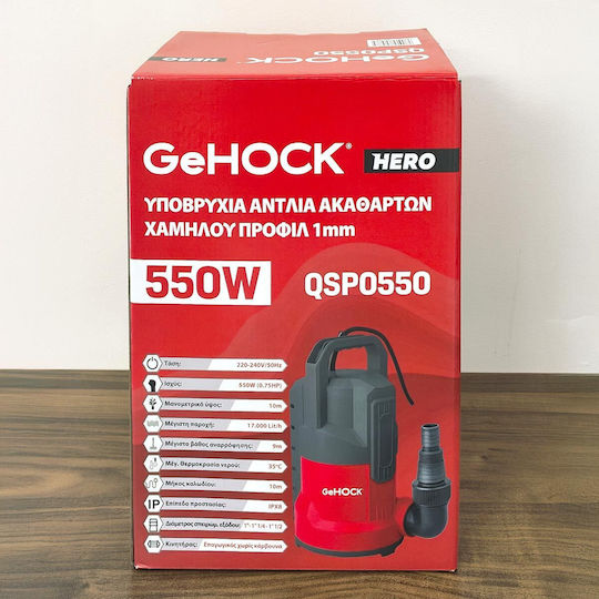 GeHock Pompă de ape reziduale / canalizare 0.75hp QSP0550