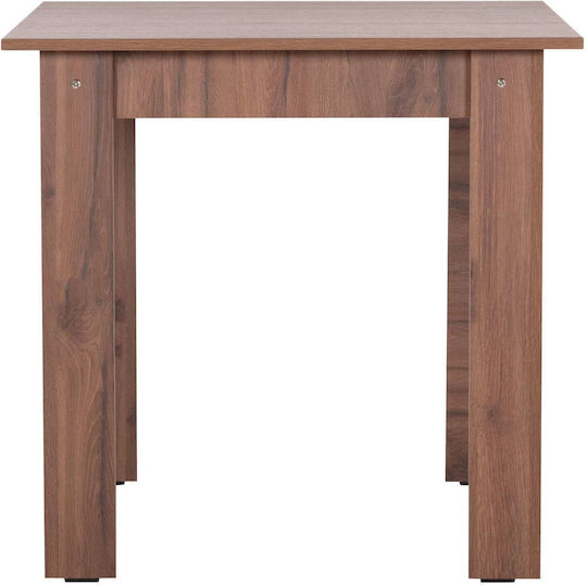 Quadratischer Küchentisch Aus Holz Walnuss 80x80x77cm Freebox
