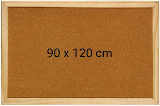 Tablă de plută cu cadru din lemn 90 x 120 cm Optima