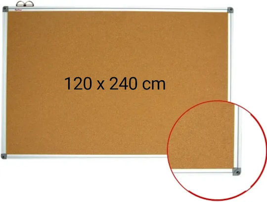 Panou de plută cu cadru din aluminiu 120 x 240 cm Optima