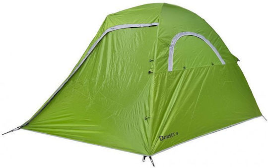 Grasshoppers Dorset 4 Grasshoppers Палатка за къмпинг Иглу с двоен плат 3 сезона за 4 души 215x245x145 см Зелена/Черна