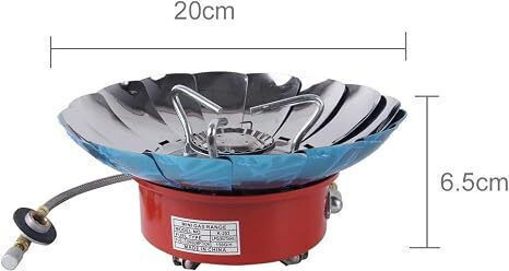 Mini Camping Stove Wind Protection 330g Canister Compact Lightweight