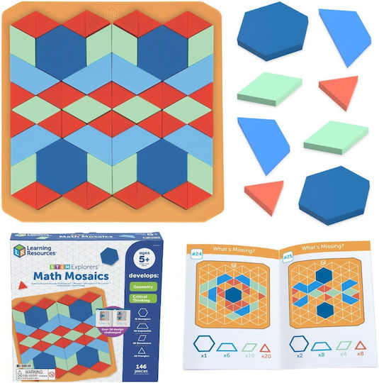 Learning Resources Explorers Math Mosaic STEM Εκπαιδευτικό Παιχνίδι για 5+ Ετών LER9470 (EN)