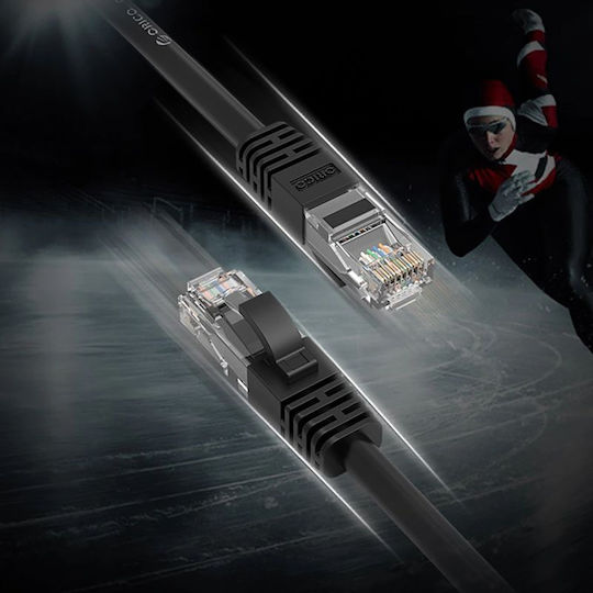 Orico Direct Attach Copper Cat.6 (Gigabit) Καλώδιο Δικτύου Ethernet εξωτερικού χώρου 8m Μαύρο