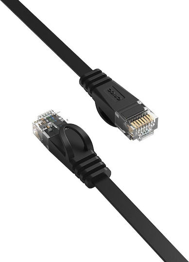 Orico Flaches U/UTP Kat.7 (10Gbps) Netzwerkkabel Ethernet 15m Schwarzes