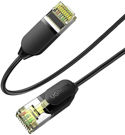 Ugreen F/FTP Cat.7 (10Gbps) Καλώδιο Δικτύου Ethernet 3m Μαύρο