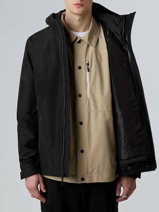 Carto 3 in 1 Winter Waterproof Black Jacket