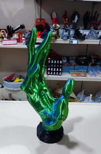 6-finger Alien Hand Controller Holder Blue-green