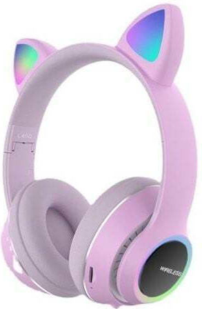 Hoco W42 Cat Ears Fără fir / Cu fir Pentru copii Over Ear Căști cu 12 ore de Funcționare struguri mov