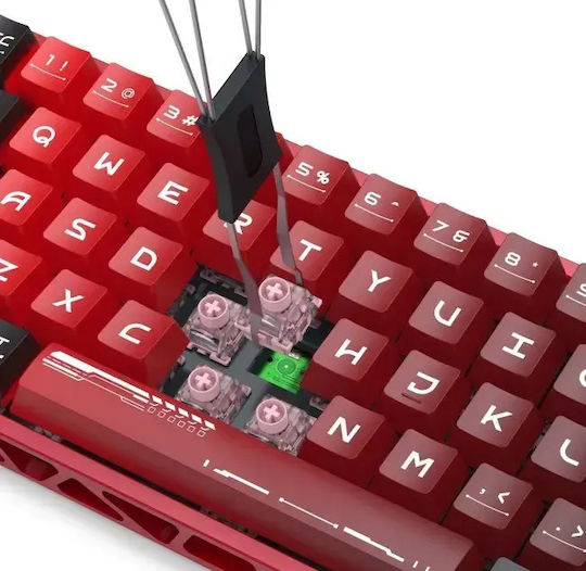 Redragon Venom K753 HE Gaming Mechanical Keyboard 60% with Magnetic Switches and RGB Lighting International English Red