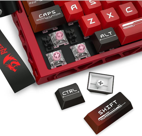 Redragon Venom K753 HE Gaming Mechanical Keyboard 60% with Magnetic Switches and RGB Lighting International English Red