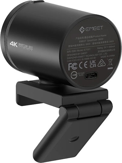Emeet SmartCam S600 Webkamera HD 720p mit Autofokus