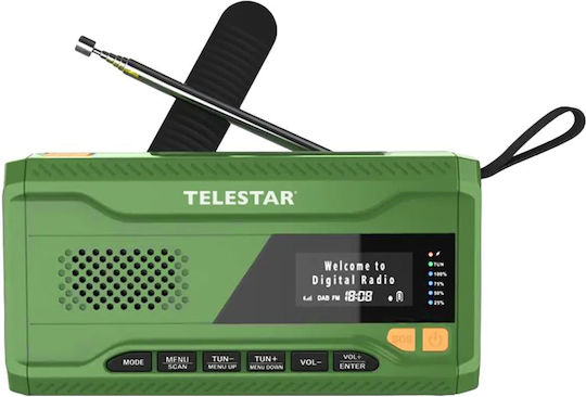 TELESTAR TOP NO. 5 Портативно Радио Соларно DAB+ с Bluetooth Зелено