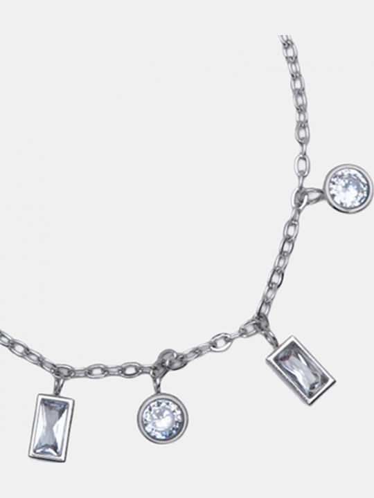 Luigi Armbänder Kette Strass 4966711-Silber