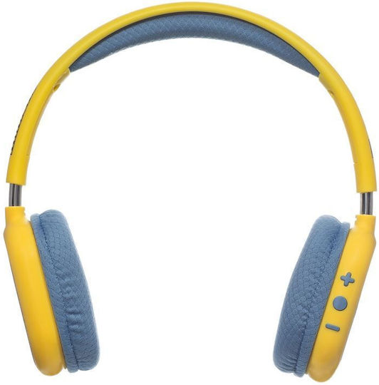 Lazerbuilt Minions Lenticular Disco Wireless Bluetooth Kids' On Ear Headphones With 50 Hours Playing Time Yellow