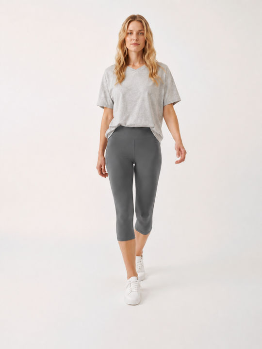 Everyday Women's Capri Leggings High Waist Grey