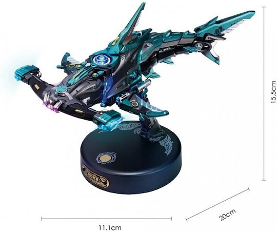 Rolife Cuburi de construit Hammerhead Shark Rokr pentru 14+ Ani 122 bucăți