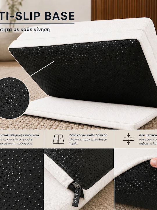 Lelo Pet PawLounge 2 σε 1 Hundebett Sofa Orthopädisch Small 60x100cm