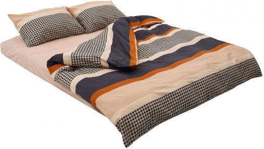 Heinner Set Husă pentru pilotă 100% bumbac 180x200cm Semidublă cu față de pernă și 1 cearșaf Arin