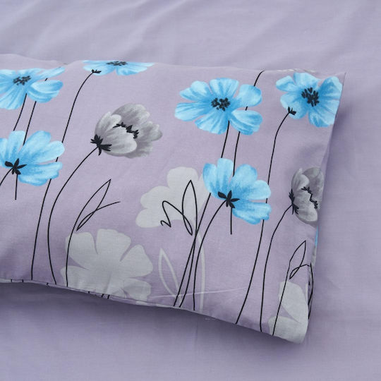 Heinner Set Husă pentru pilotă 100% bumbac 180x200cm Semidublă cu față de pernă și 1 cearșaf Carol