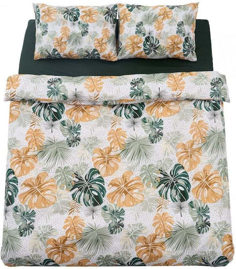 Heinner Set Husă pentru pilotă 100% bumbac 180x200cm Semidublă cu față de pernă și 1 cearșaf Mona