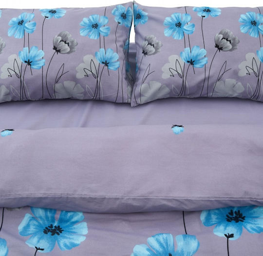 Heinner Set Husă pentru pilotă 100% bumbac 180x200cm Semidublă cu față de pernă și 1 cearșaf Carol