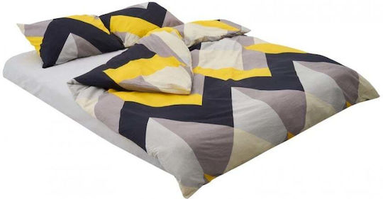 Heinner Set Husă pentru pilotă 100% bumbac 180x200cm Semidublă cu față de pernă și 1 cearșaf Zora