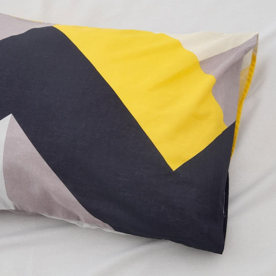 Heinner Set Husă pentru pilotă 100% bumbac 180x200cm Semidublă cu față de pernă și 1 cearșaf Zora