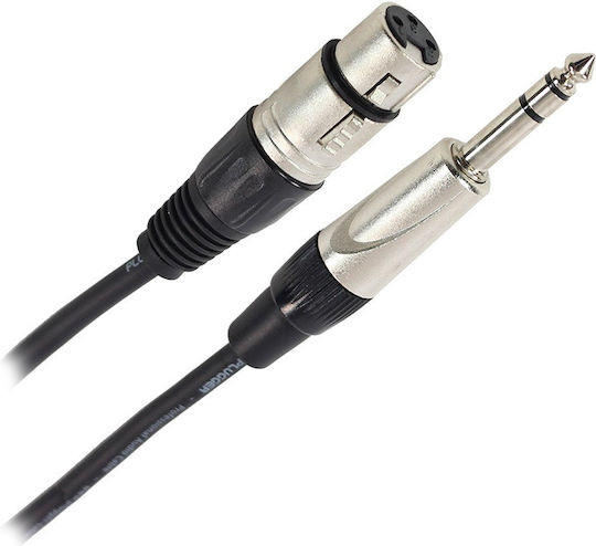 Кабел Plugger XLR Женски Джак 6,35 мм Мъжки Стерео 10 м