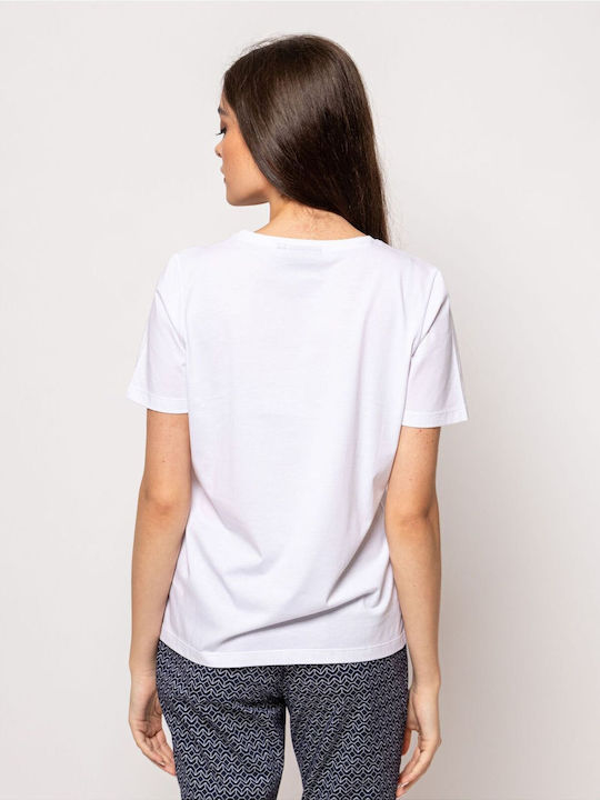 Tricou damă alb