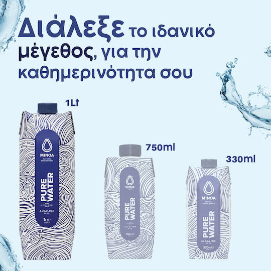 Minoa Water Естествен минерал Бутилирана вода 12x1лт
